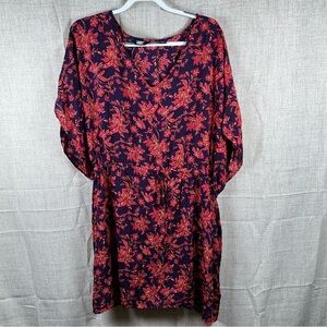 Lands End Floral Dress Lightweight‎ Flowy Short Sleeveless Women's XL-XXL